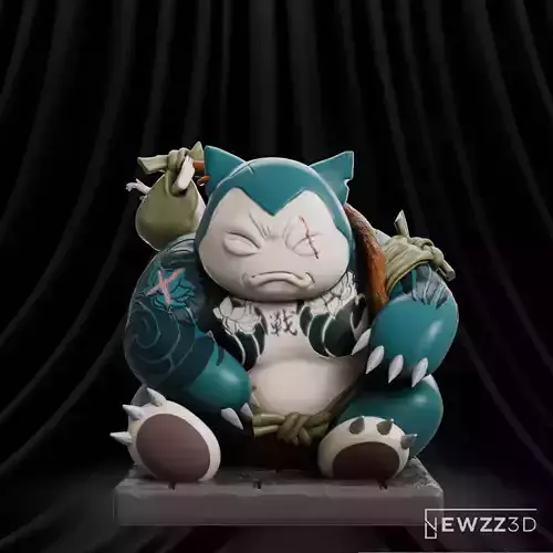 Pokemon Snorlax Yakuza 3D print model