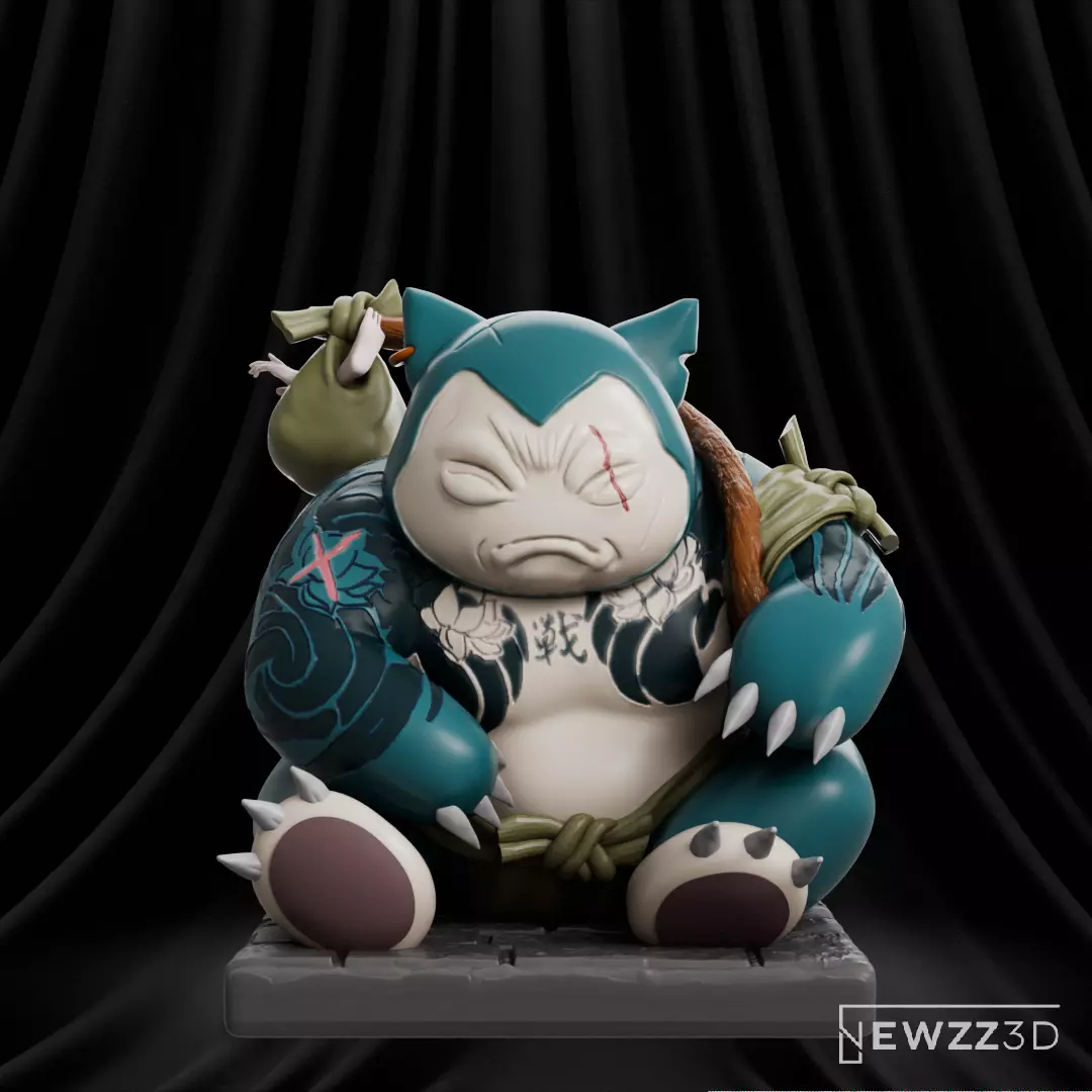 Pokemon Snorlax Yakuza 3D print model_0