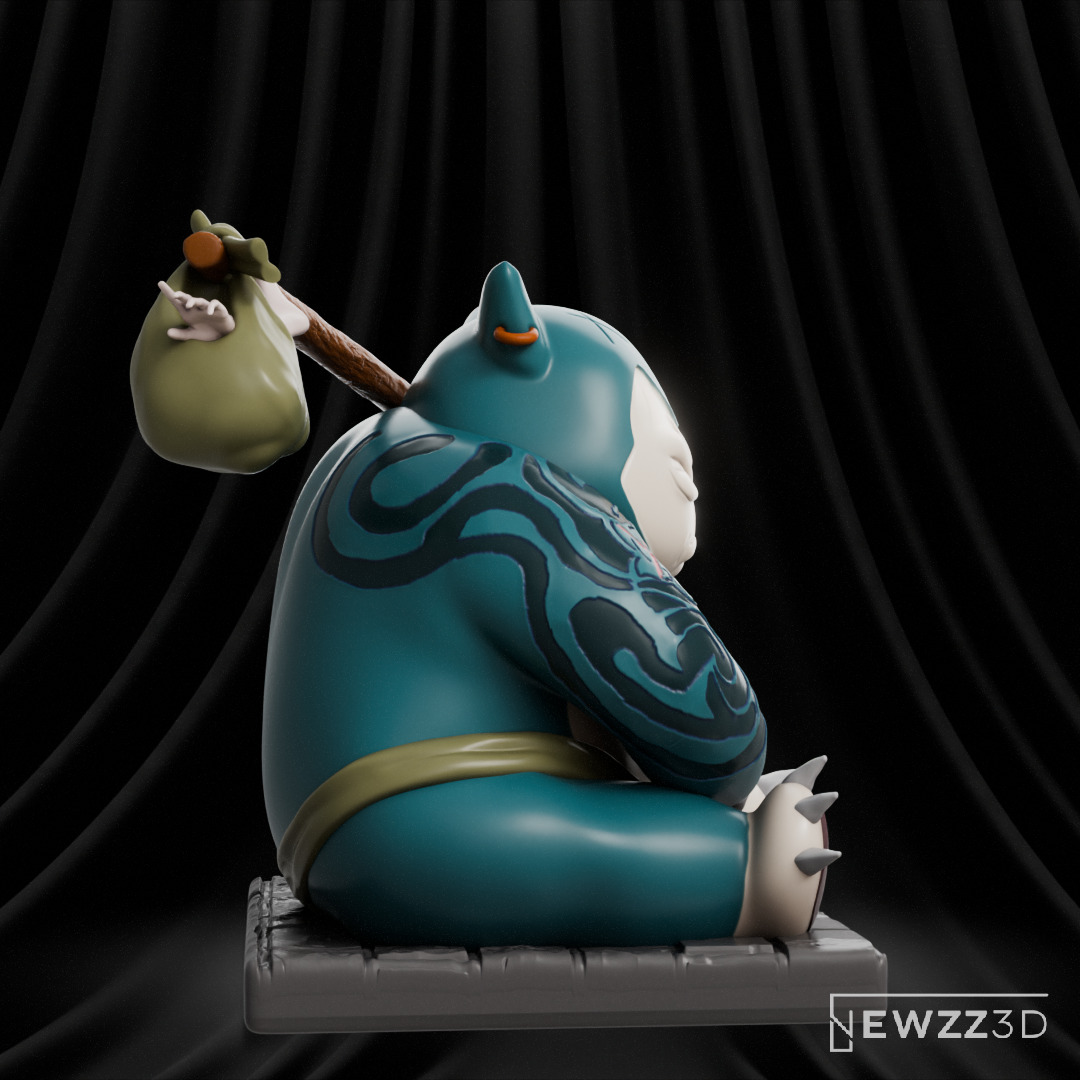 Pokemon Snorlax Yakuza 3D print model_4
