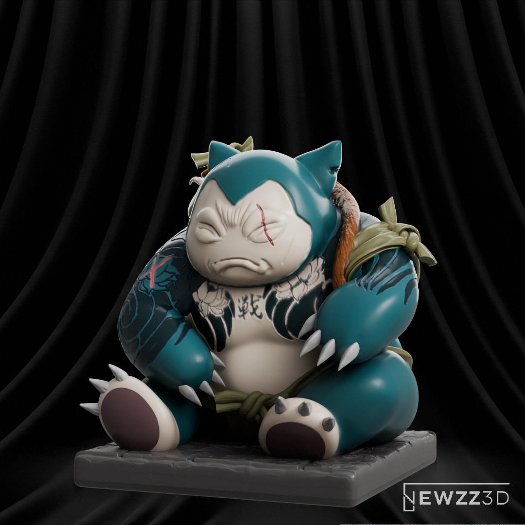 Pokemon Snorlax Yakuza 3D print model_1