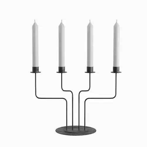 Candlestick 02 Low-poly 3D model