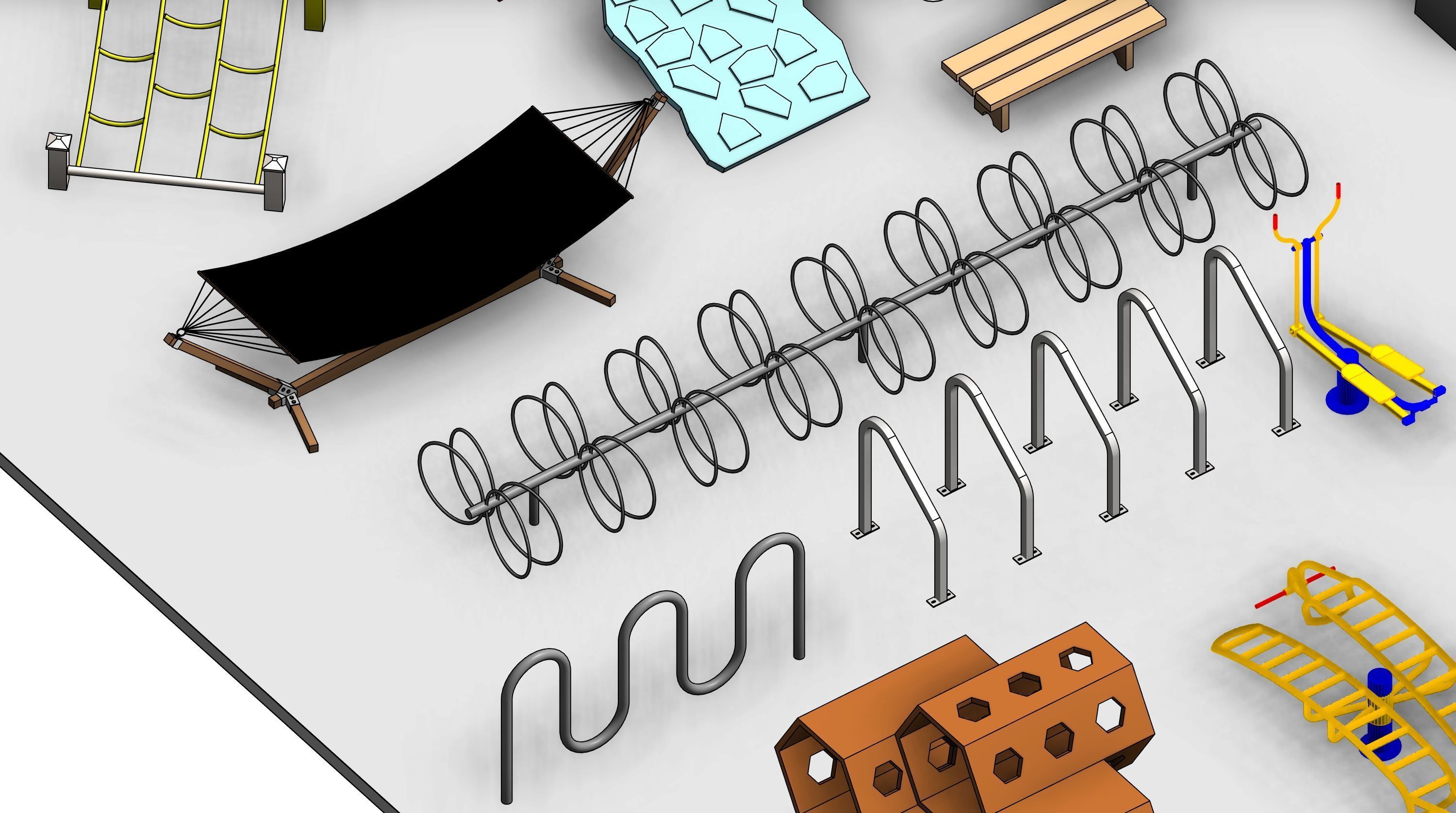 Park Revit Family Parameter 3D model_8