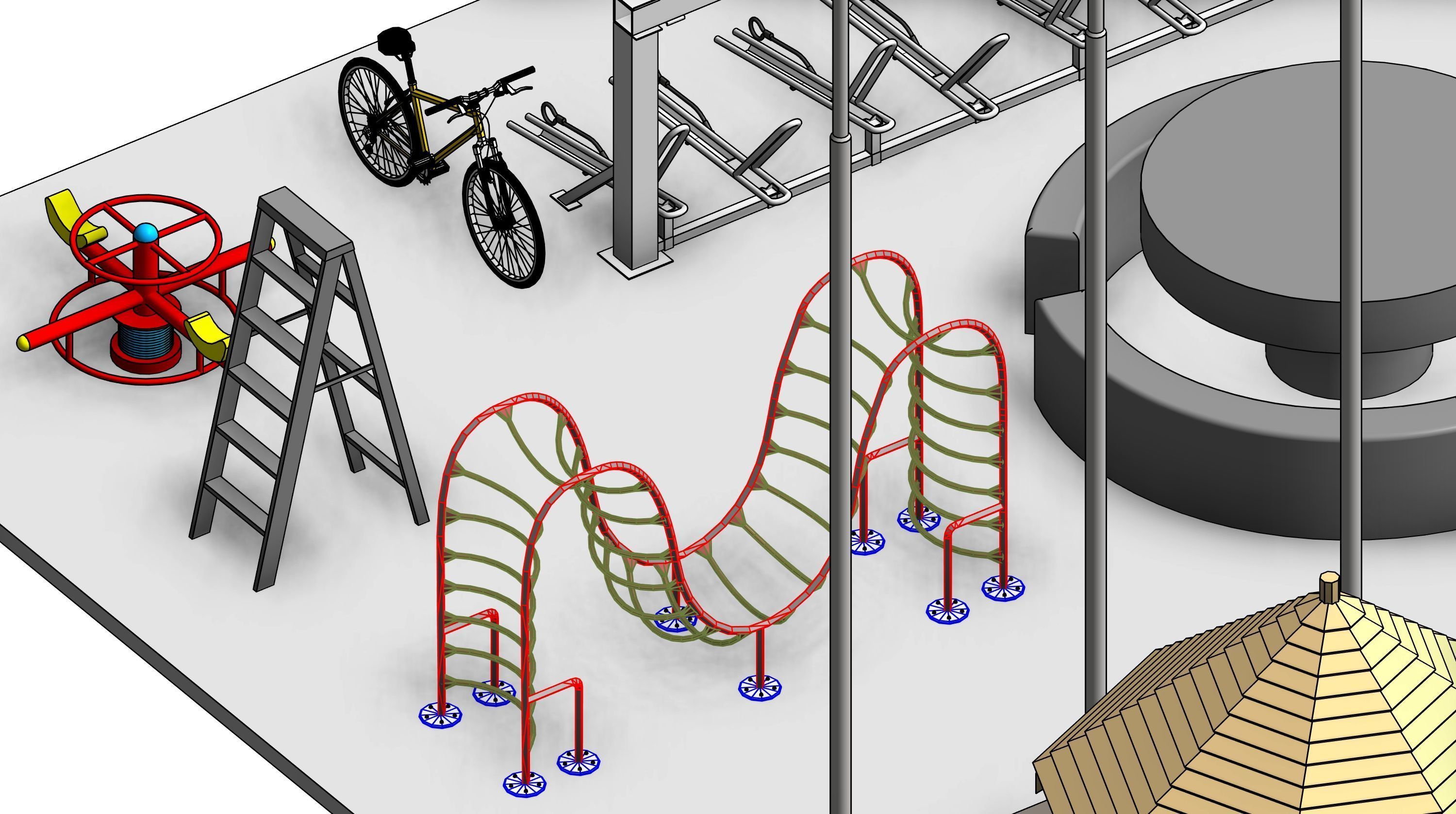 Park Revit Family Parameter 3D model_18