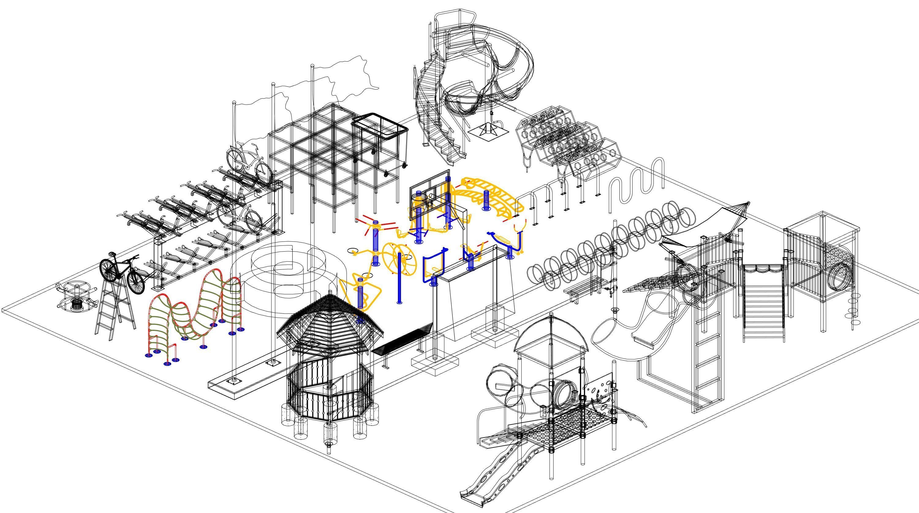 Park Revit Family Parameter 3D model_31
