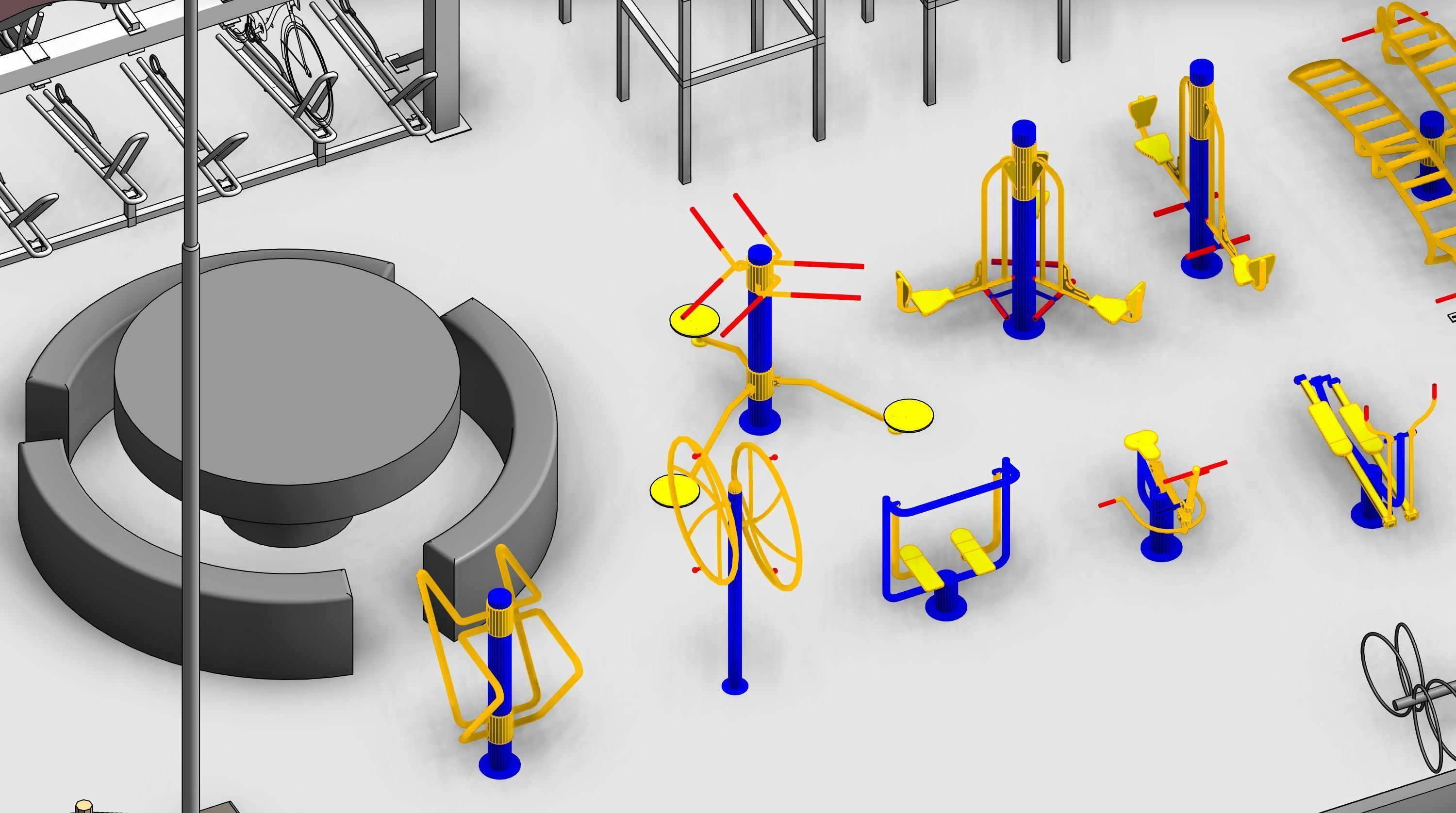 Park Revit Family Parameter 3D model_23