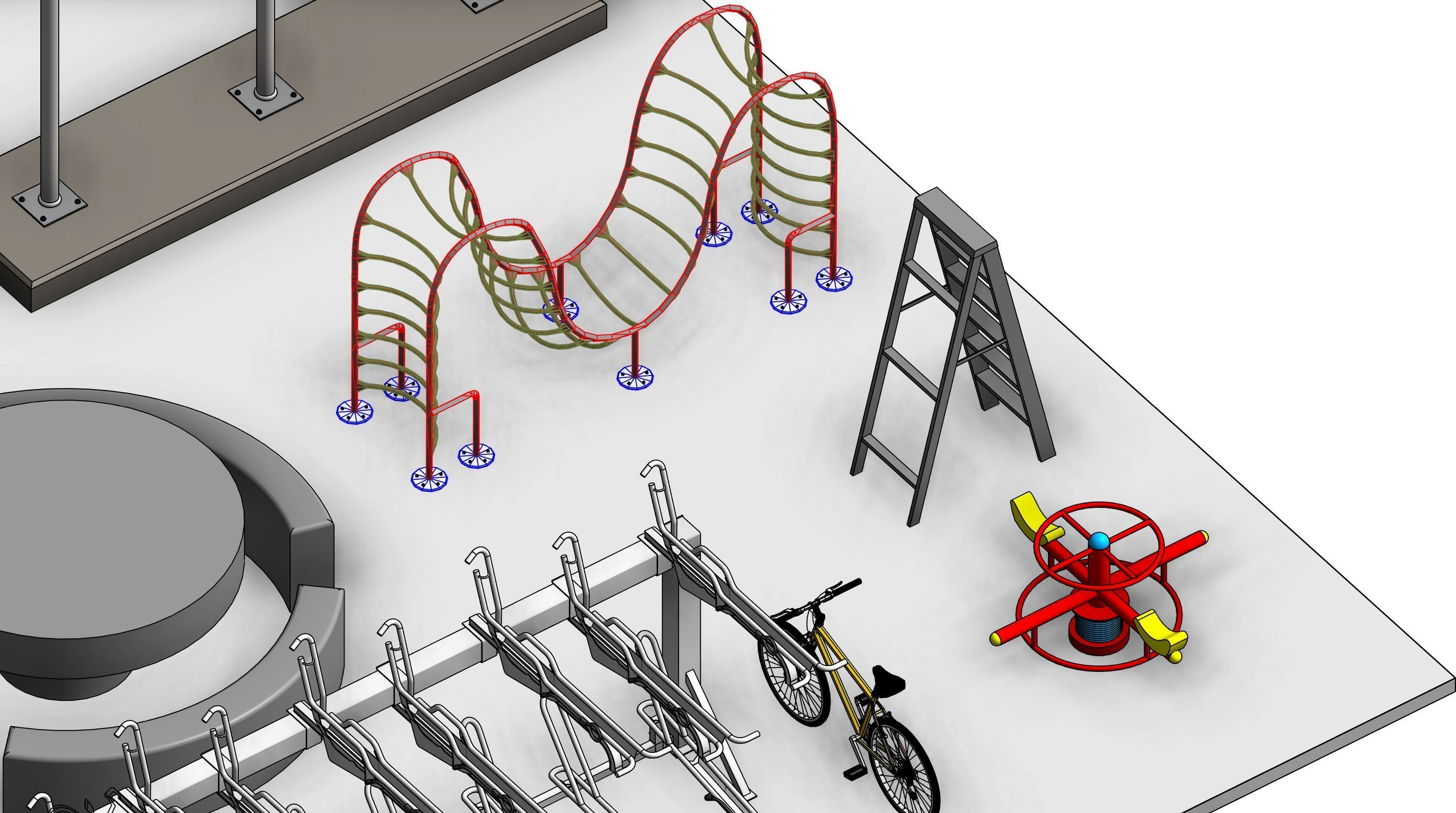 Park Revit Family Parameter 3D model_7
