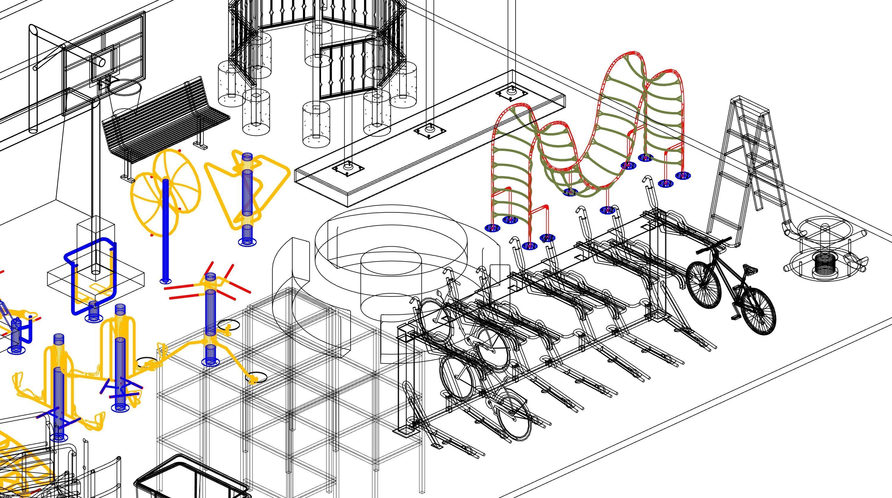 Park Revit Family Parameter 3D model_34