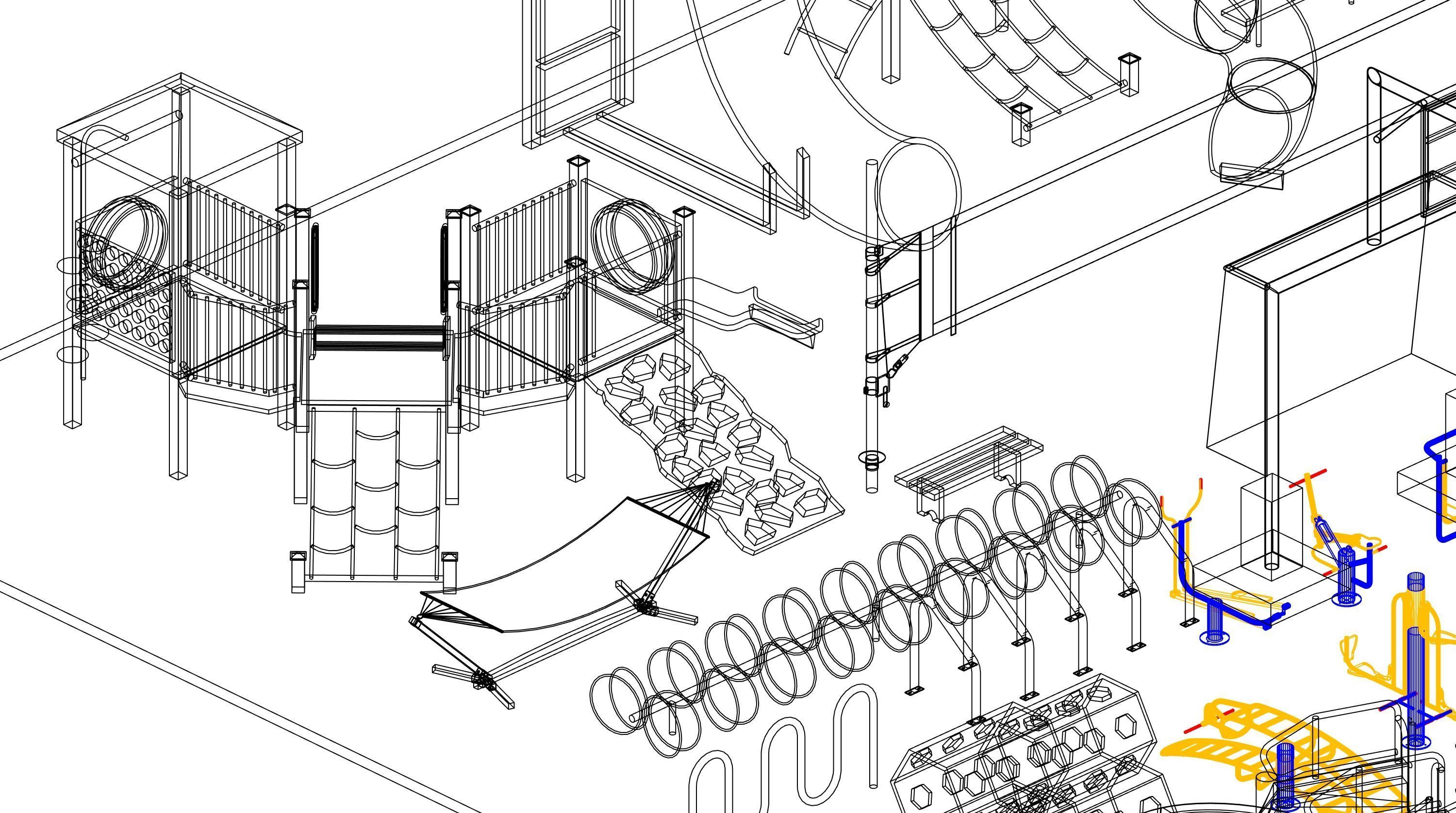 Park Revit Family Parameter 3D model_35
