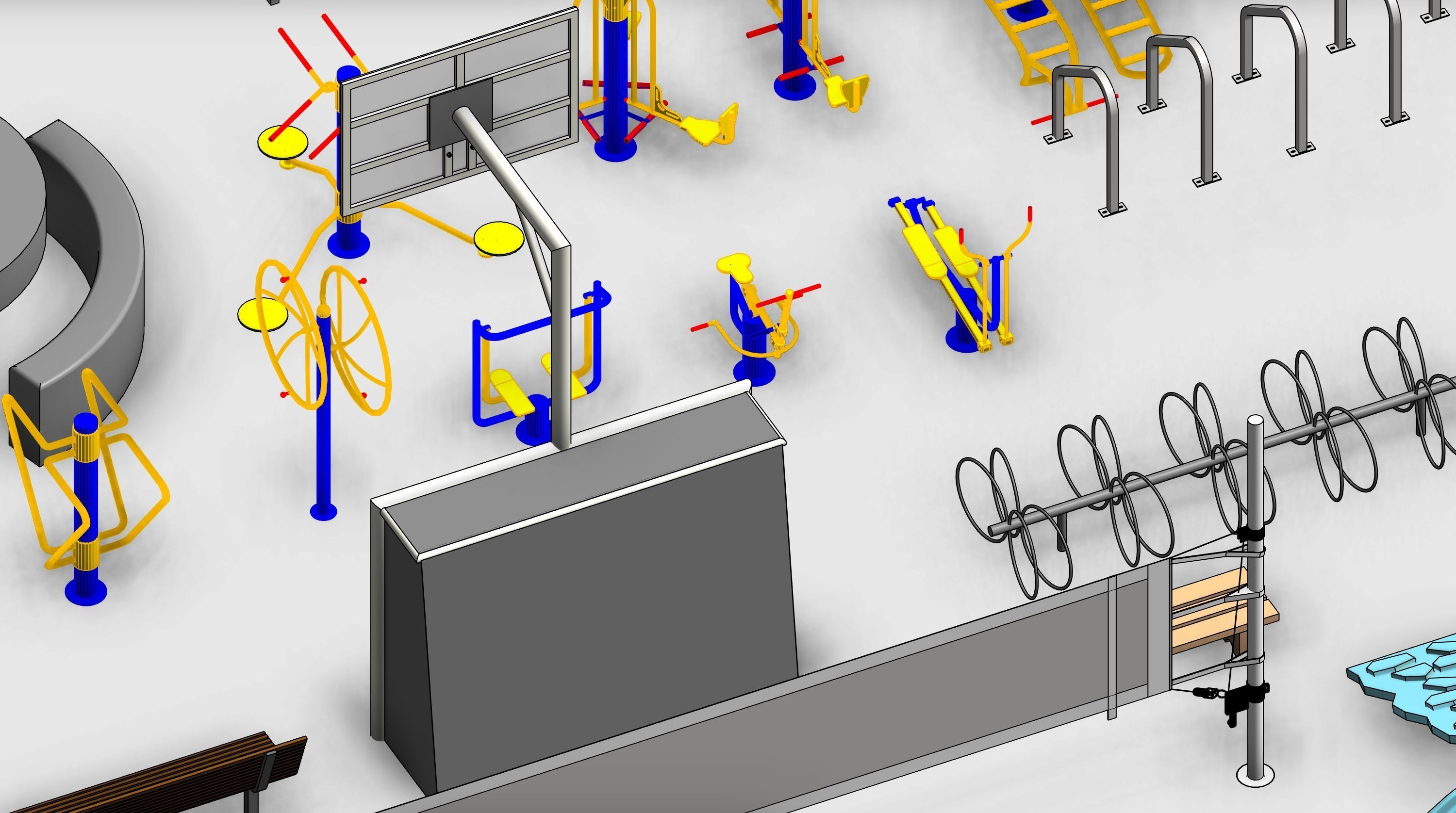 Park Revit Family Parameter 3D model_25