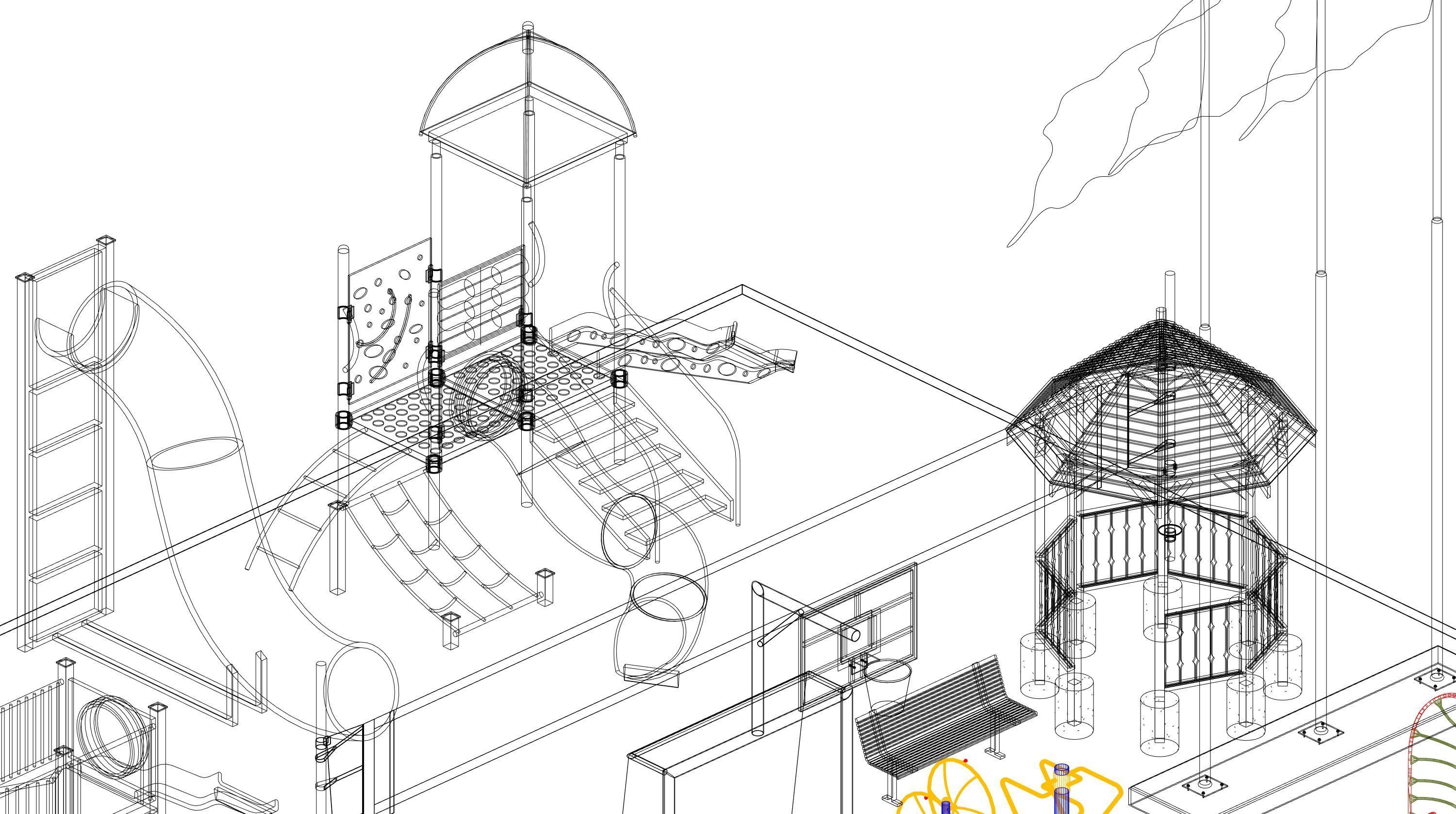 Park Revit Family Parameter 3D model_36