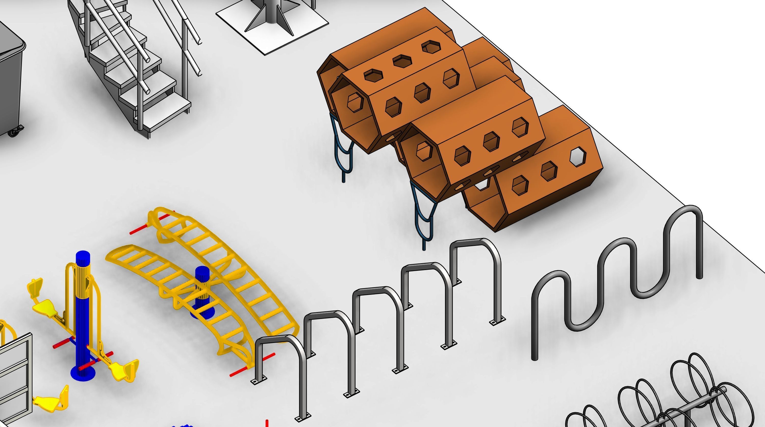 Park Revit Family Parameter 3D model_22