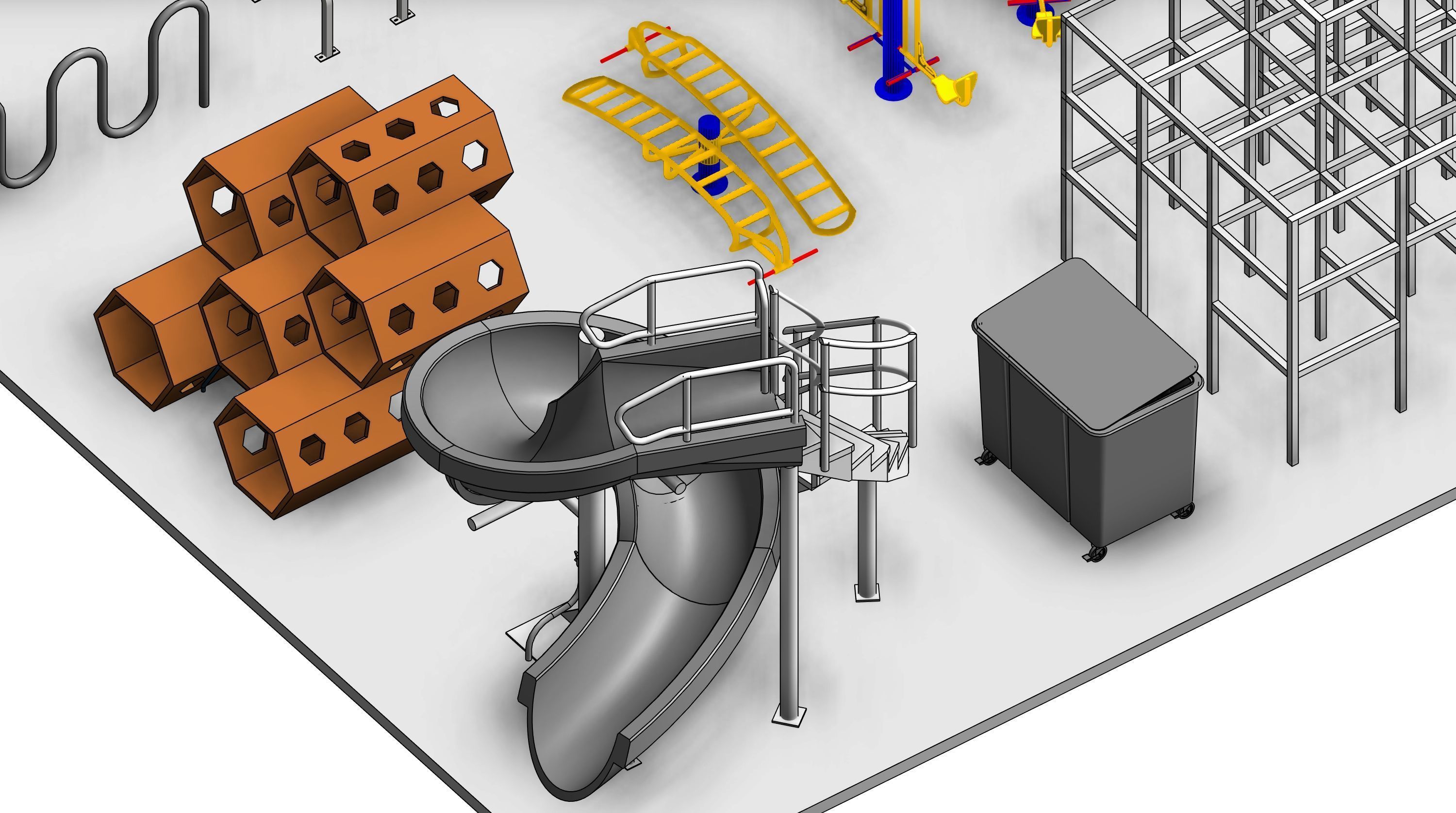 Park Revit Family Parameter 3D model_4