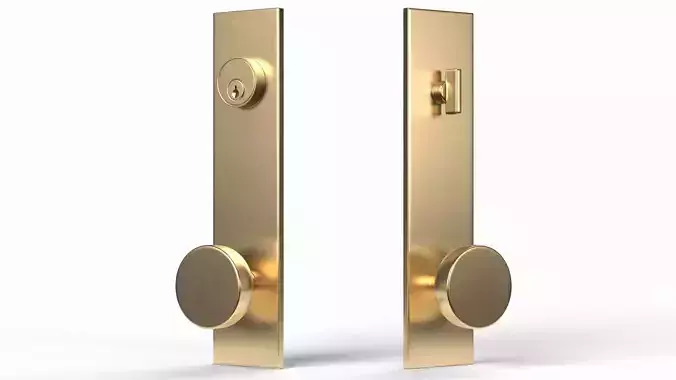 Tumalo Brass Knob Exterior Door Hardware