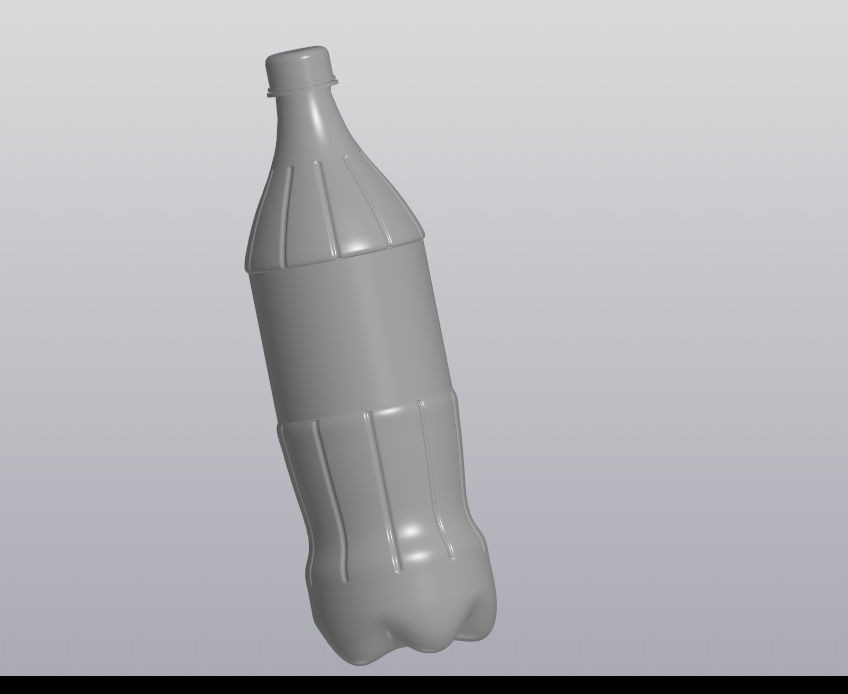 Coca-Cola bottle 3D print model_1
