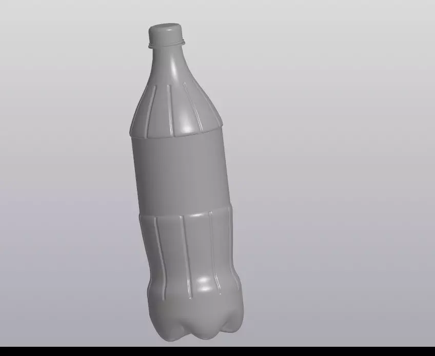 Coca-Cola bottle 3D print model_0