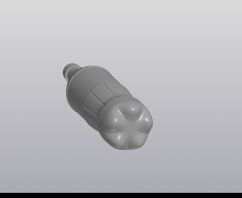 Coca-Cola bottle 3D print model_2