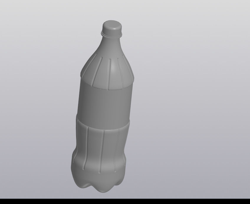 Coca-Cola bottle 3D print model_3