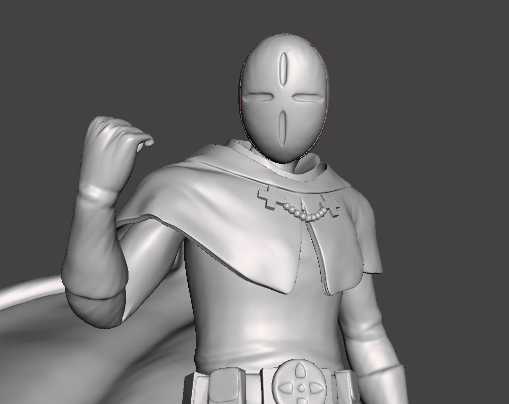 D-Pad One punch man 3D Model 3D print model_2