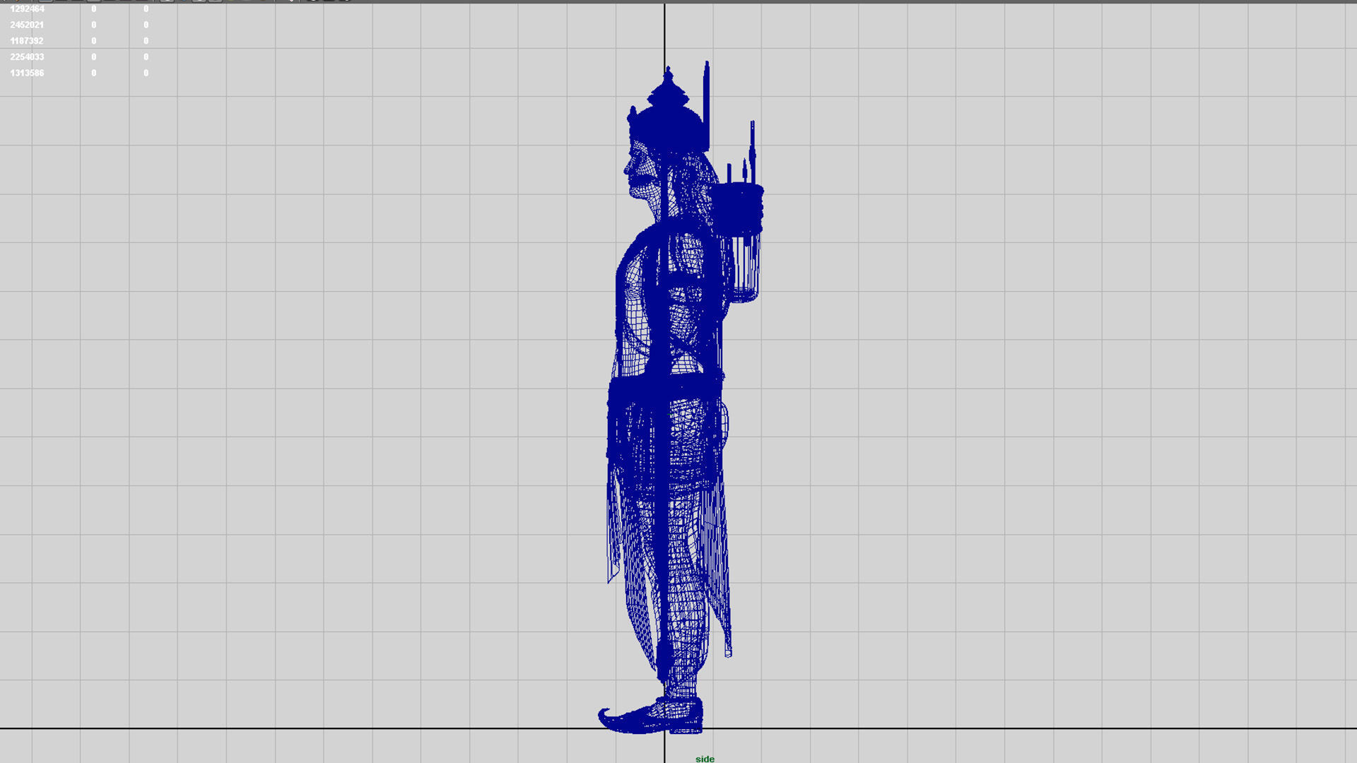 Lord ram t pose 3D model_10