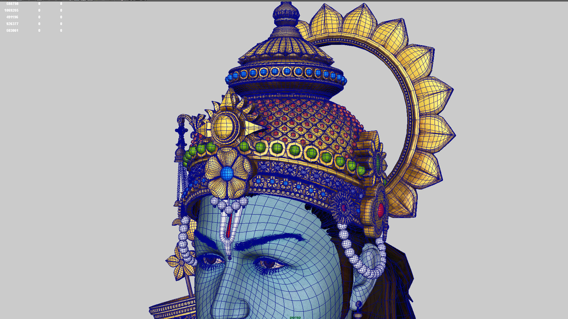 Lord ram t pose 3D model_7