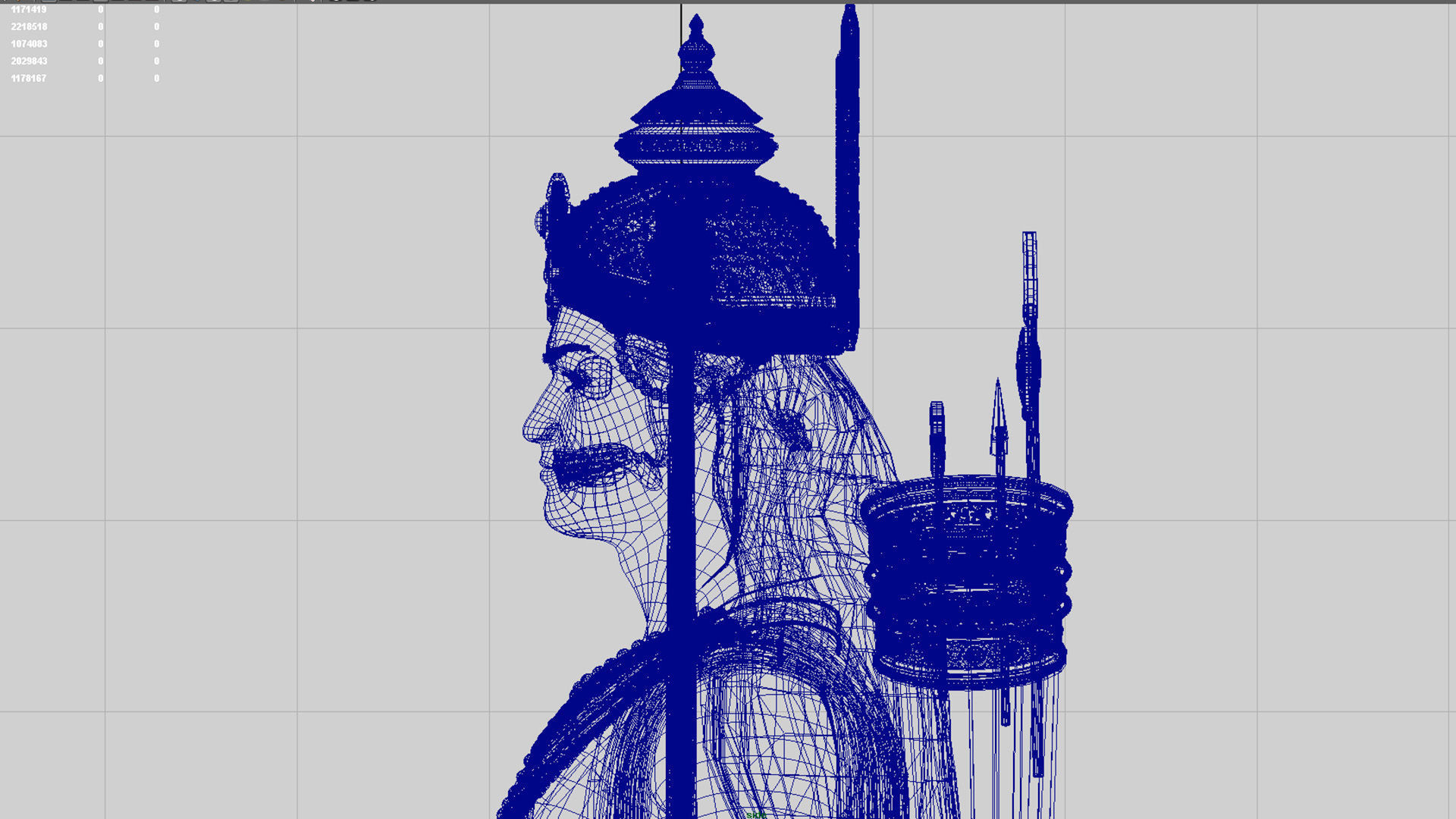 Lord ram t pose 3D model_9