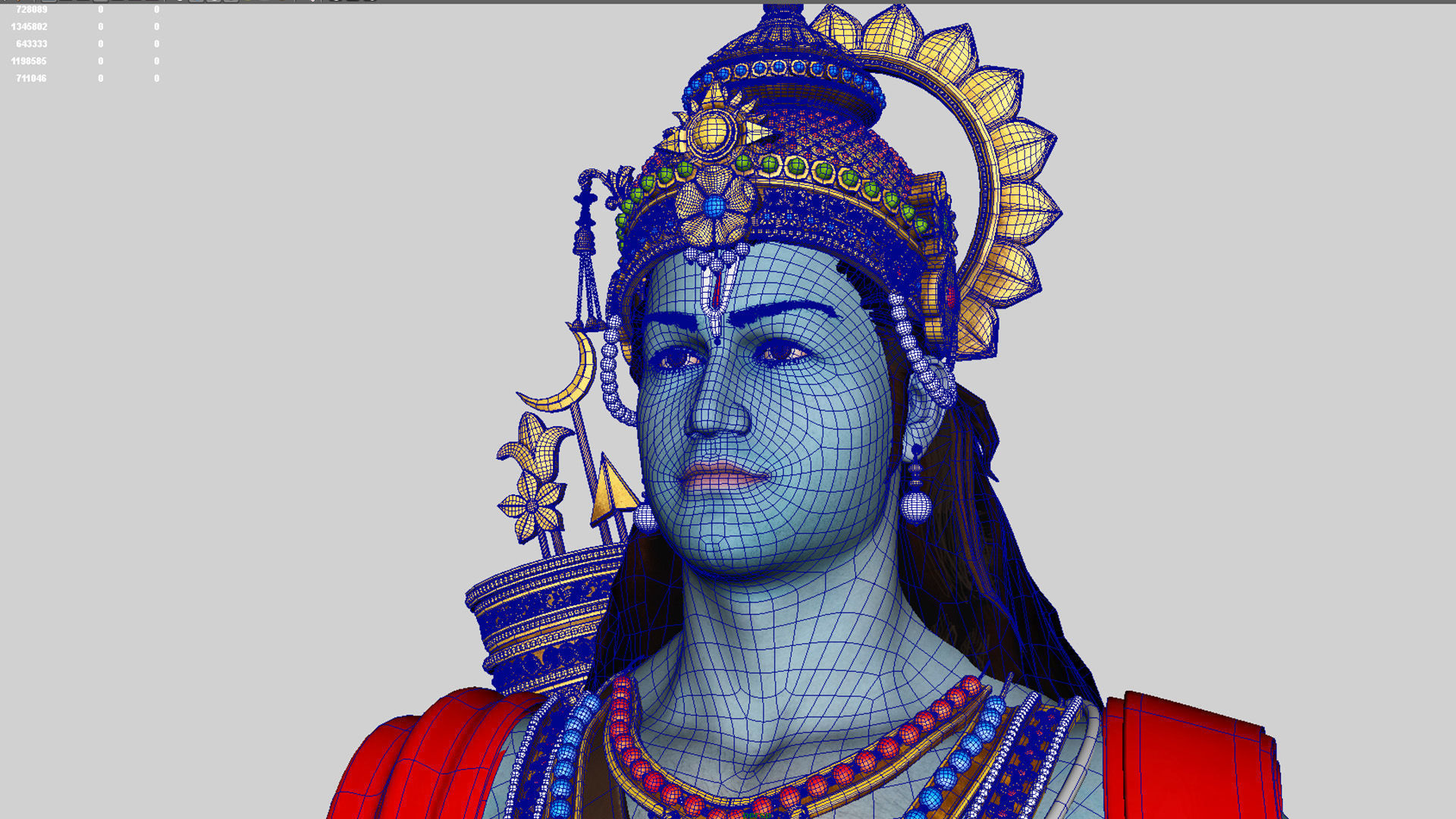Lord ram t pose 3D model_14