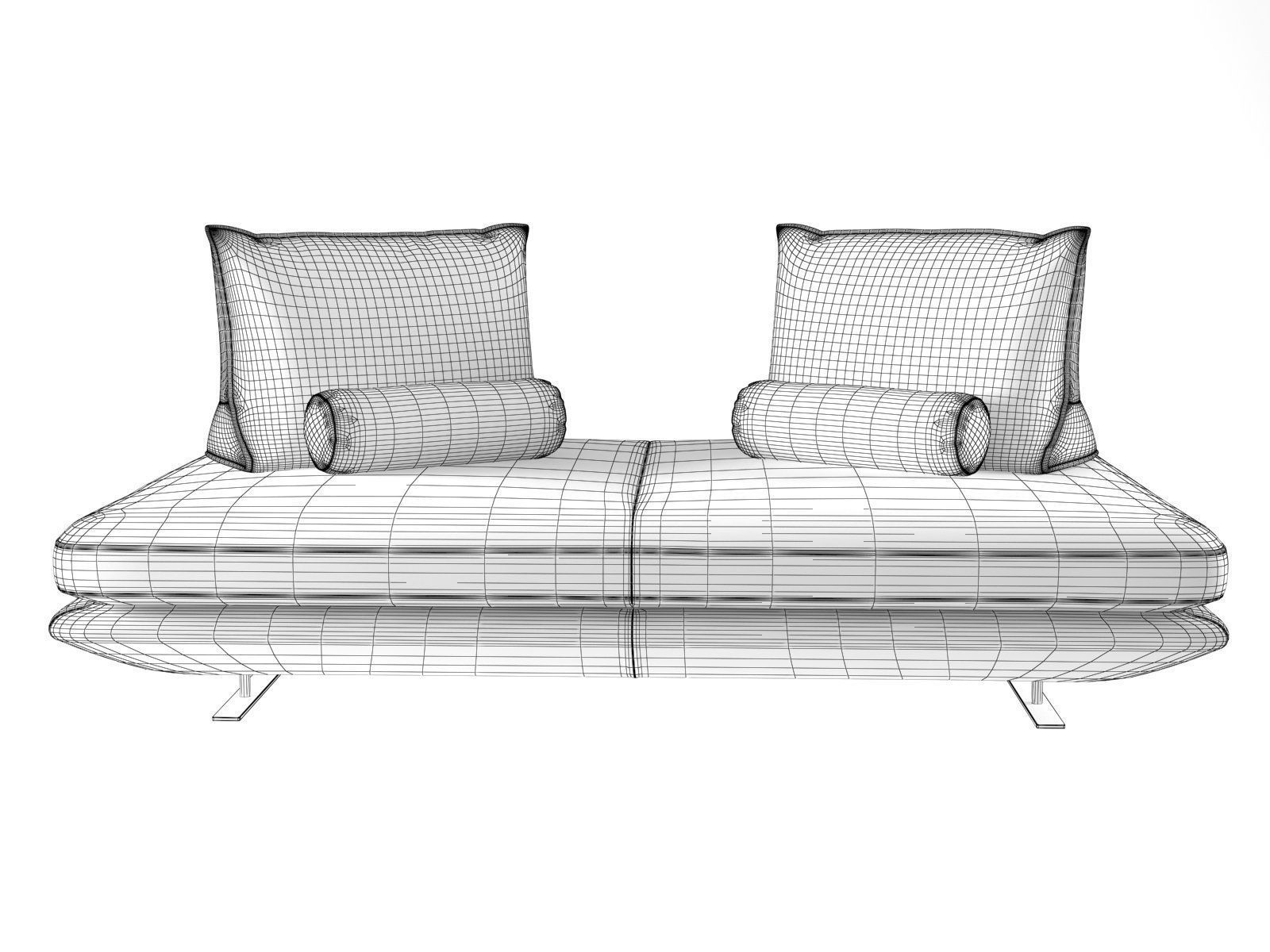 Prado Sofa M 120 3D model_4
