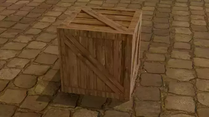 Wooden Crate 3D
