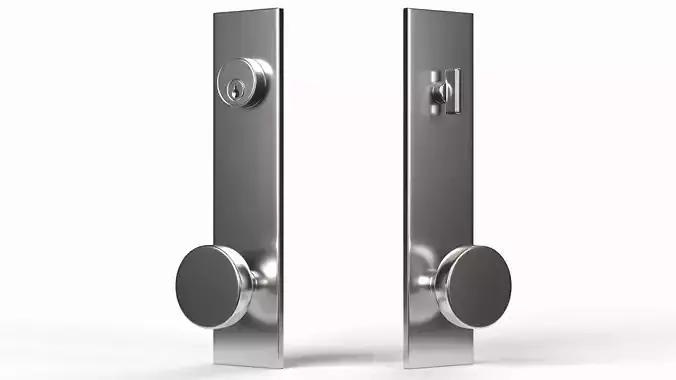 Tumalo Nickel Knob Exterior Door Hardware