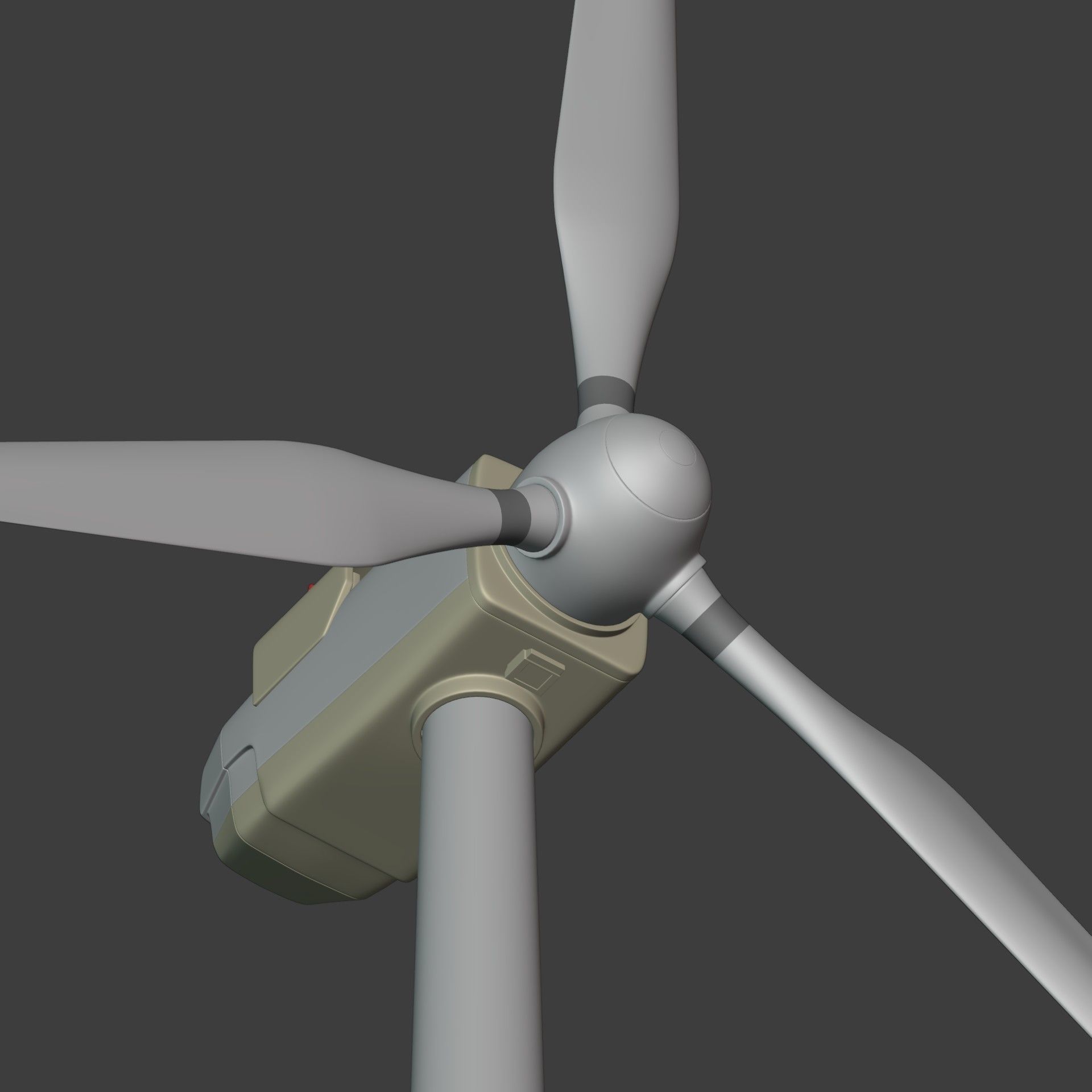 Wind Turbine Low-poly 3D model_6
