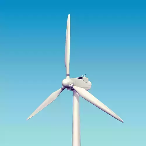Wind Turbine Low-poly 3D model