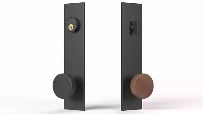 Tumalo Black Bronze Knob Exterior Door Hardware