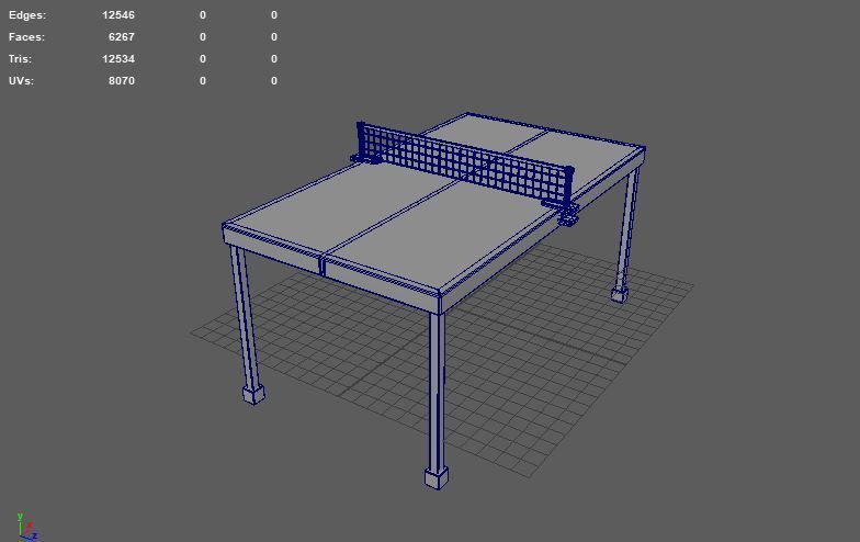 table tennis t 3D model_9