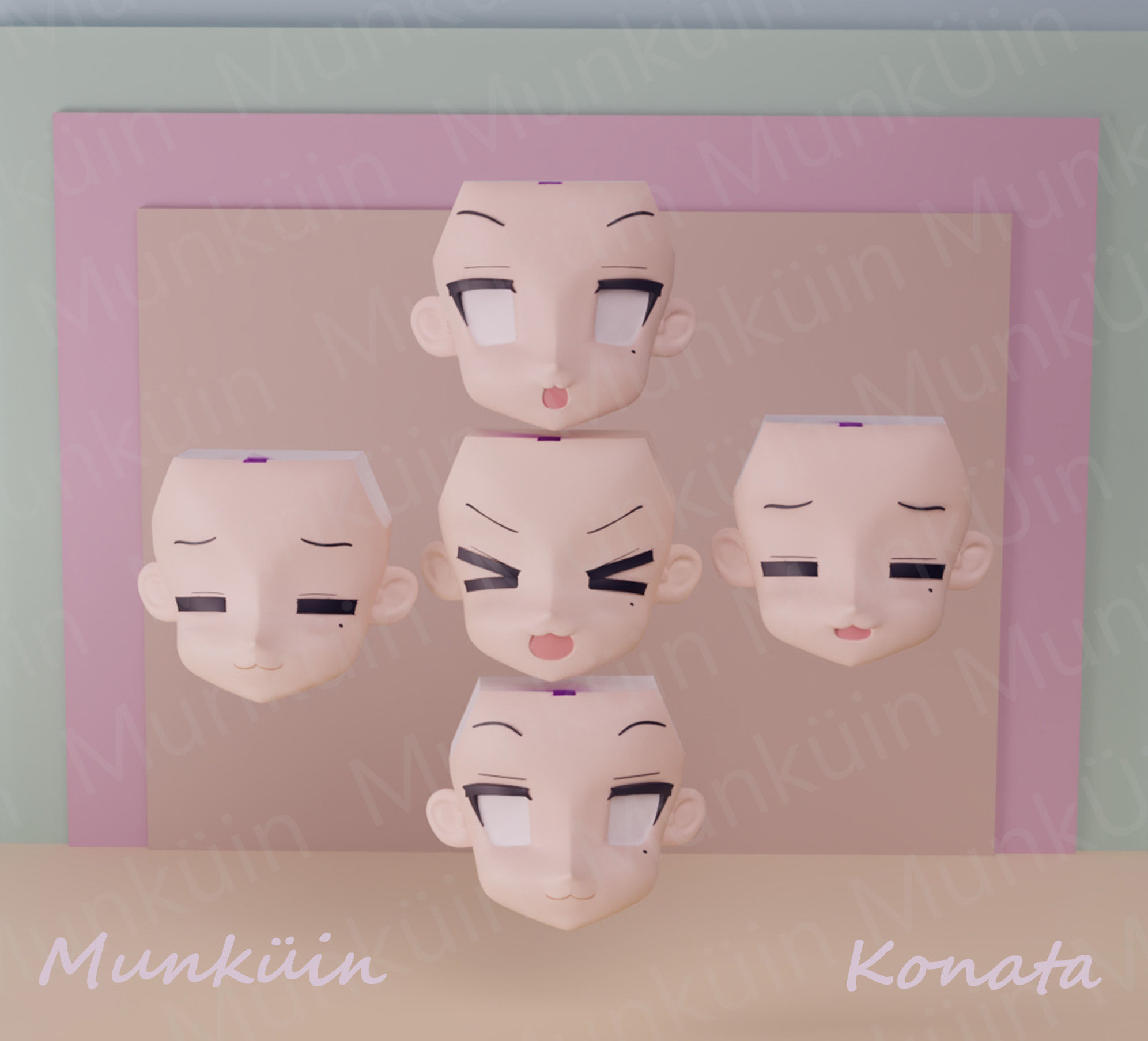 Konata Fan Art 3D print model_13