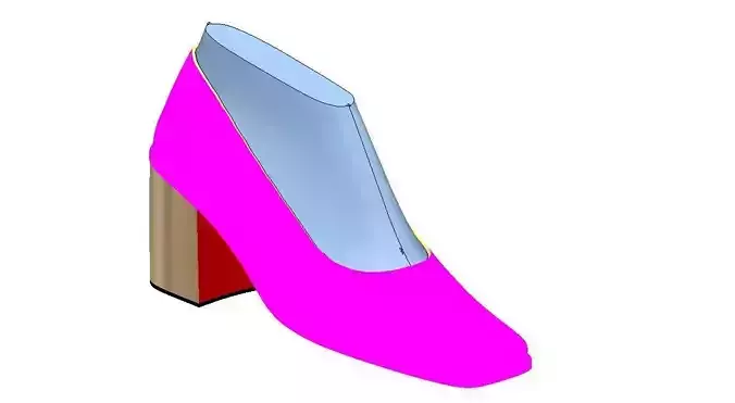 magenta color shoes  square toe modern look 