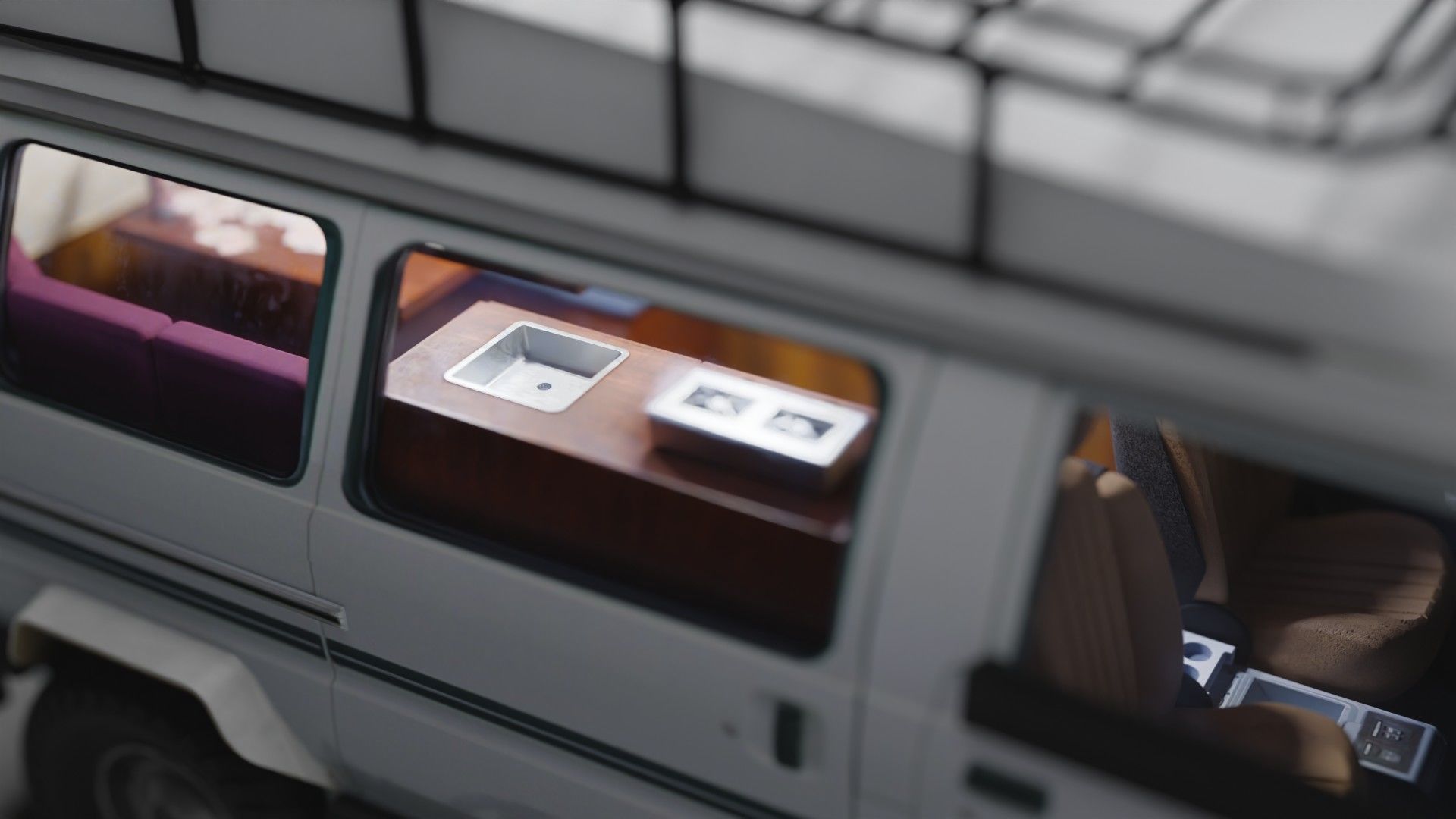 Adventure-Ready Off-Road Camper Van Low-poly 3D model_8