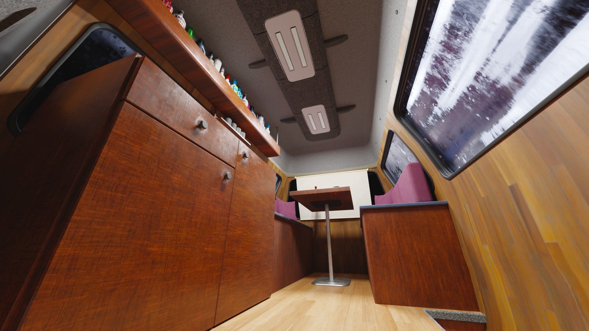 Adventure-Ready Off-Road Camper Van Low-poly 3D model_4