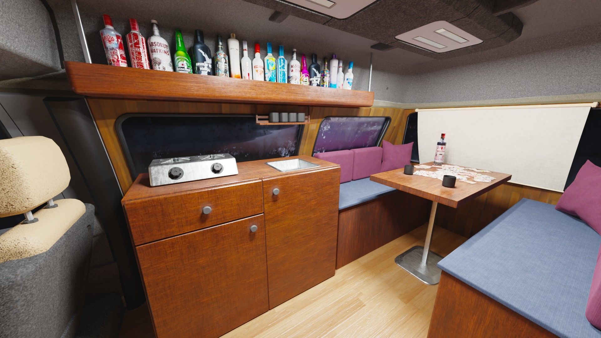 Adventure-Ready Off-Road Camper Van Low-poly 3D model_3