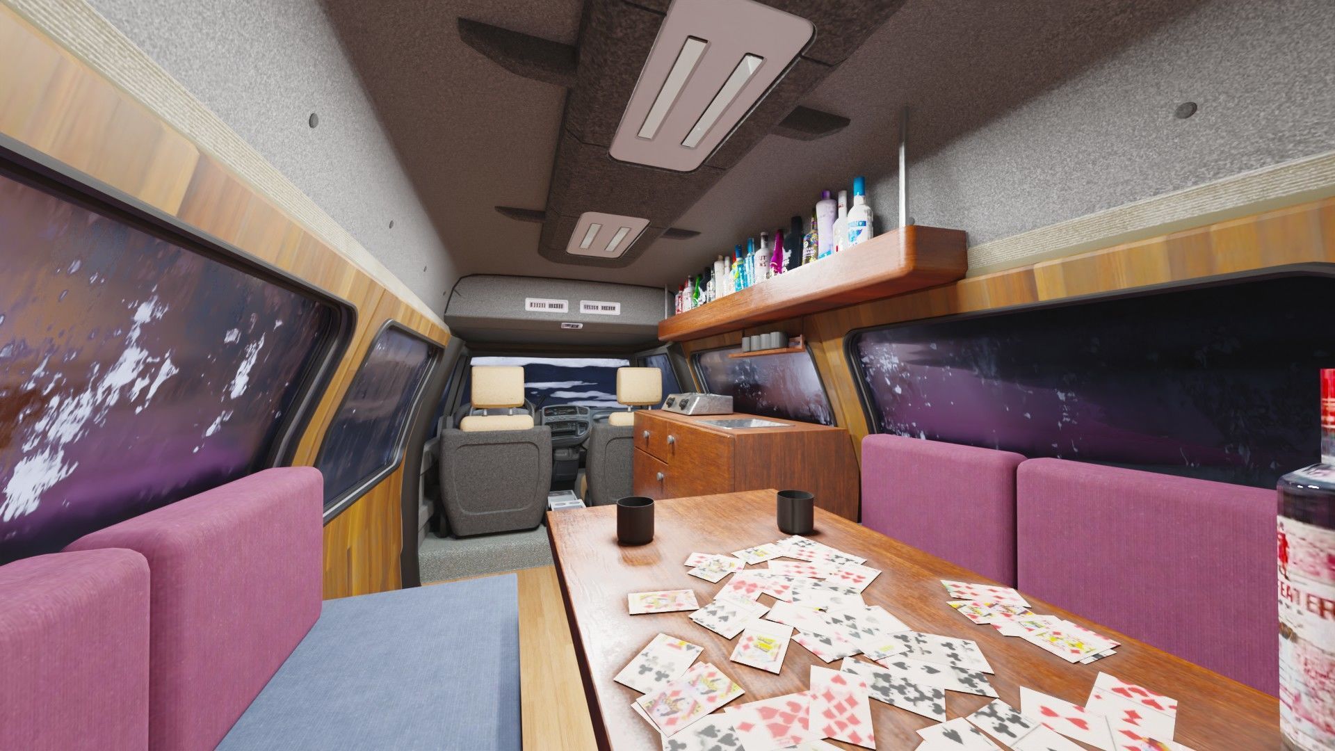 Adventure-Ready Off-Road Camper Van Low-poly 3D model_2