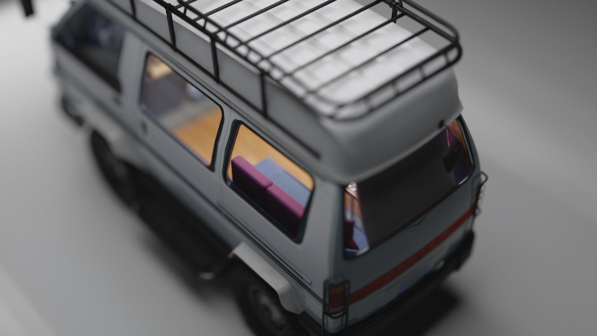 Adventure-Ready Off-Road Camper Van Low-poly 3D model_11