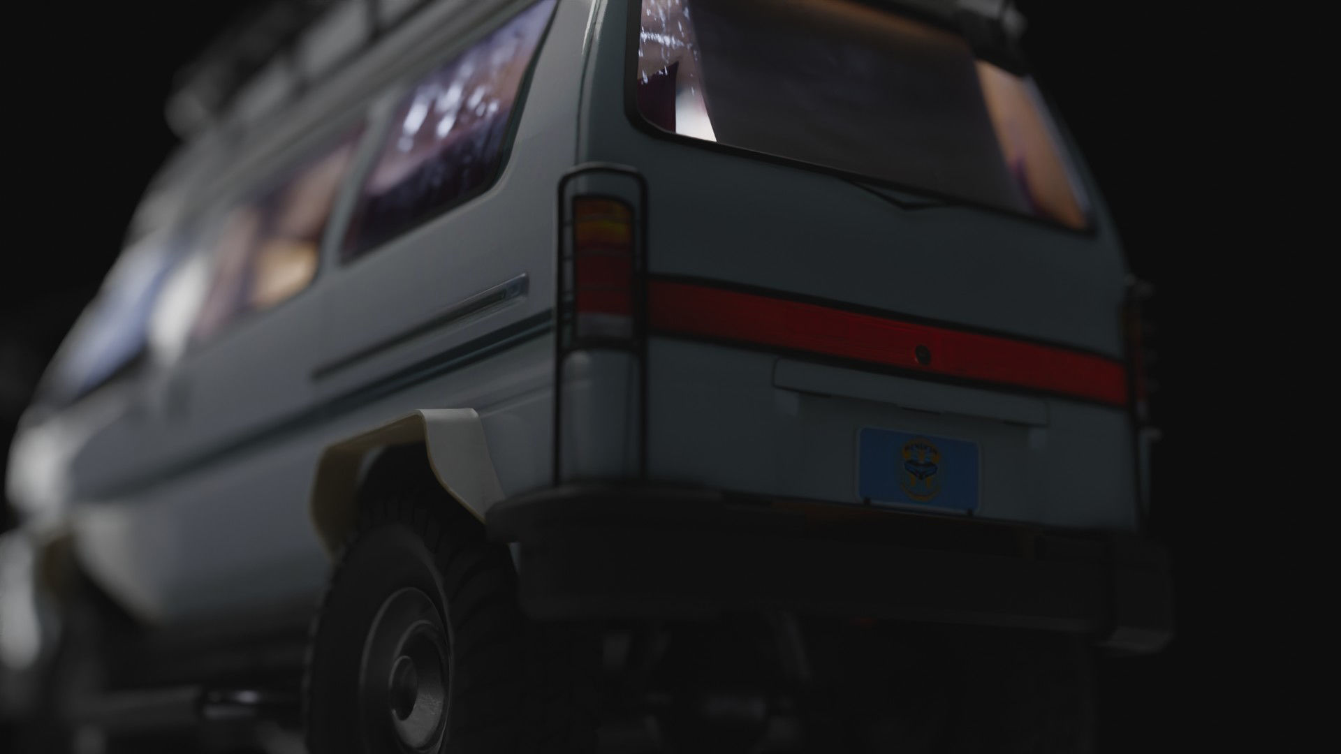 Adventure-Ready Off-Road Camper Van Low-poly 3D model_7