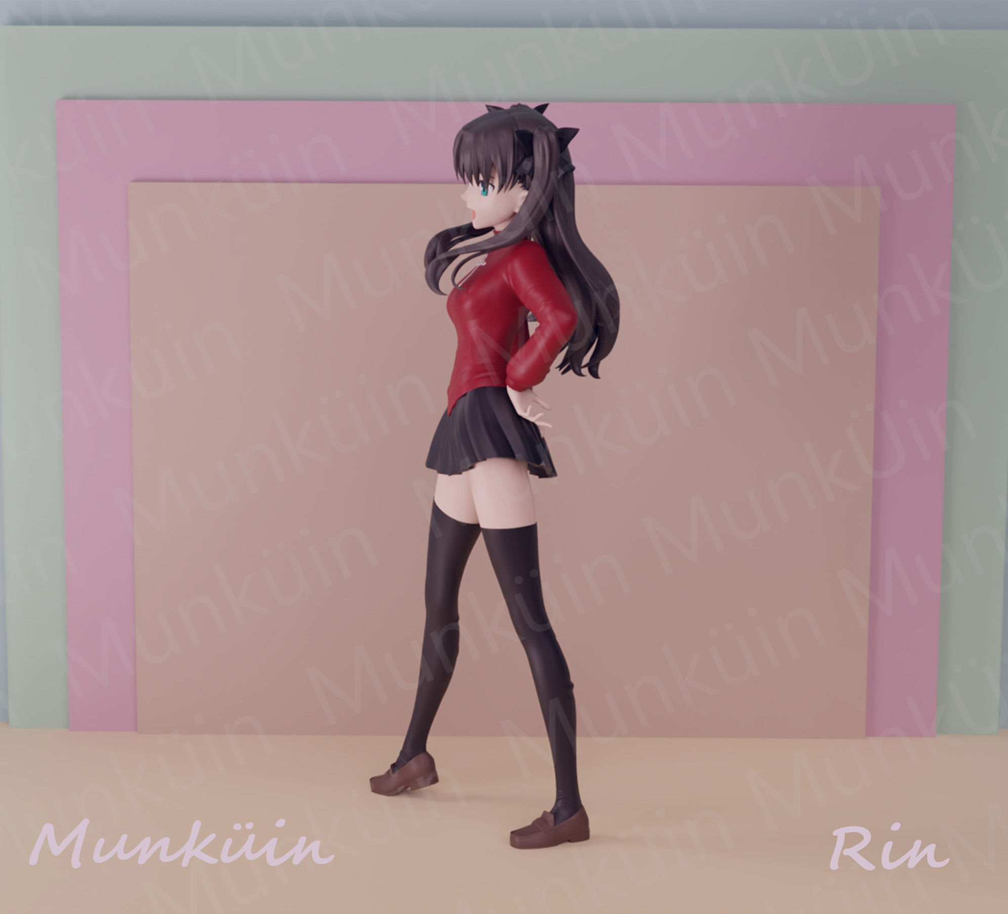 Rin Fan Art 3D print model_2