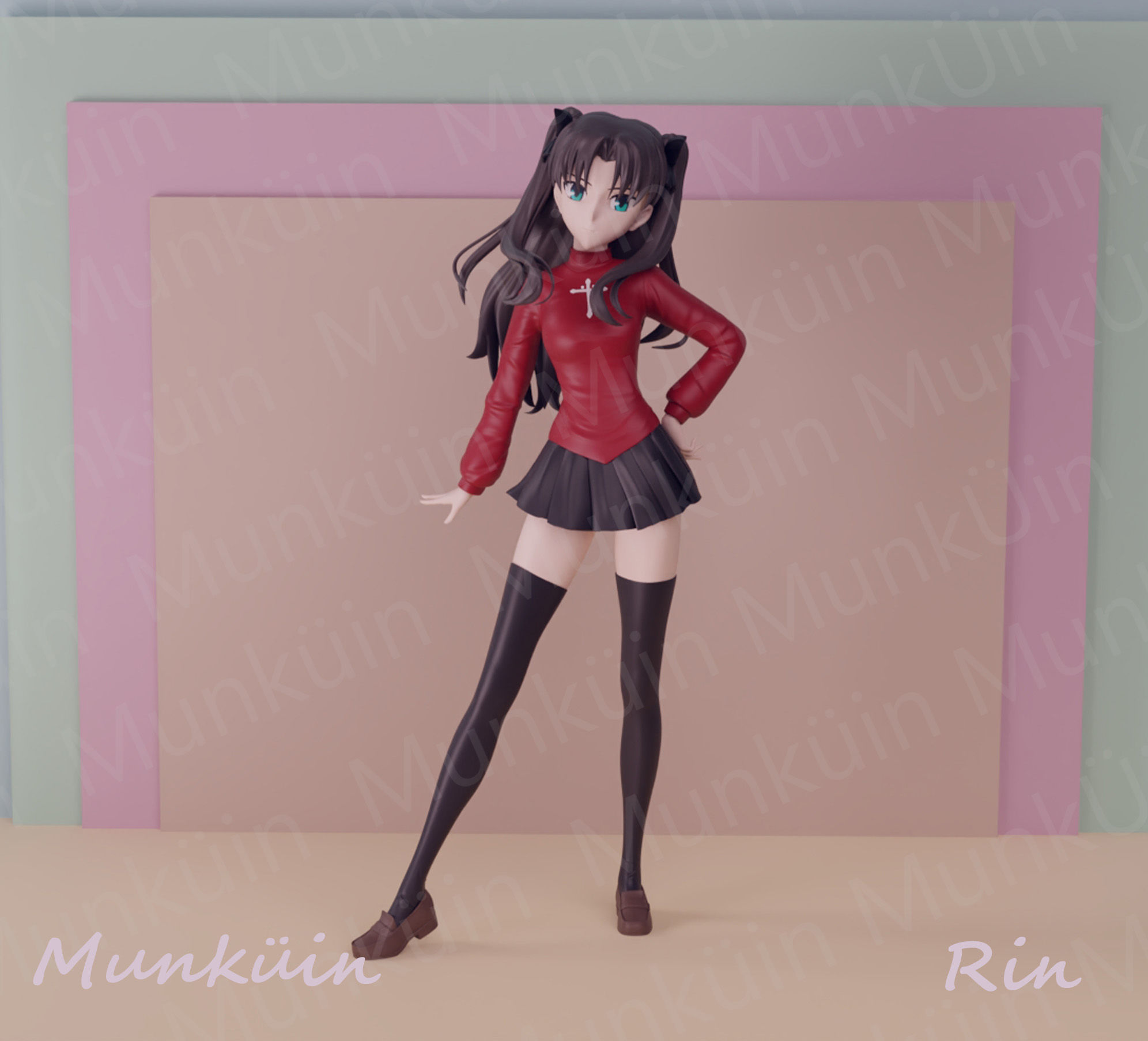 Rin Fan Art 3D print model_9