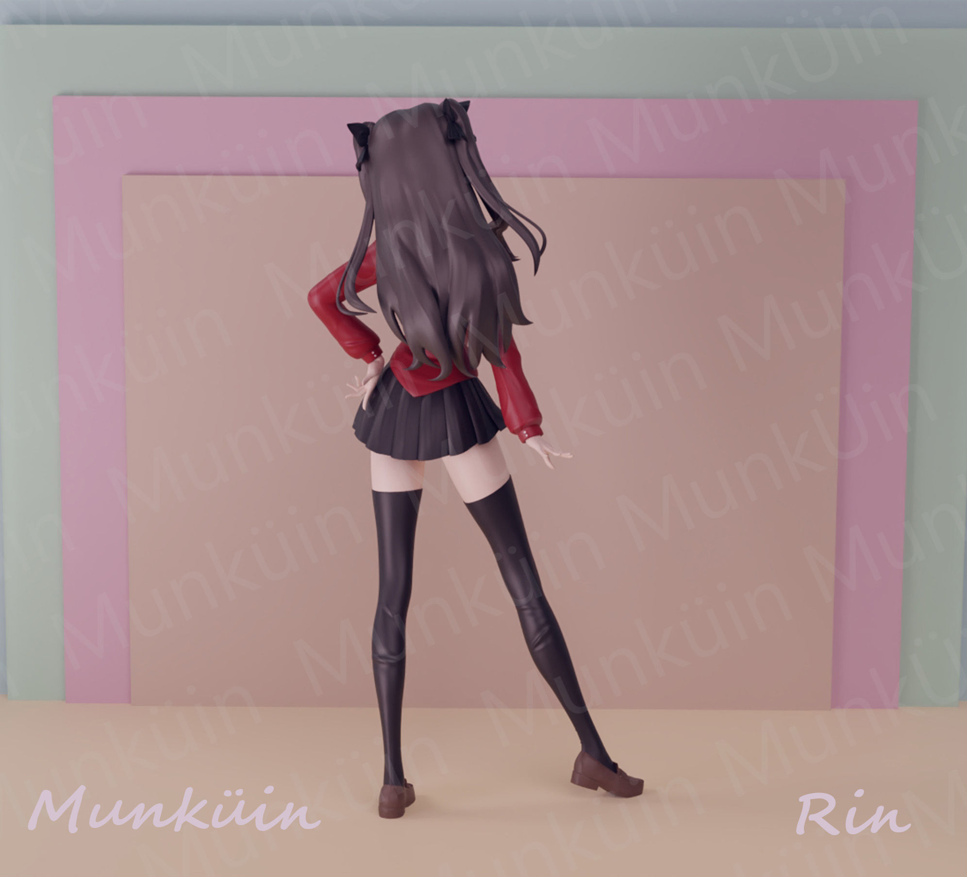 Rin Fan Art 3D print model_4