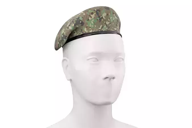 Military Beret 01 3D model