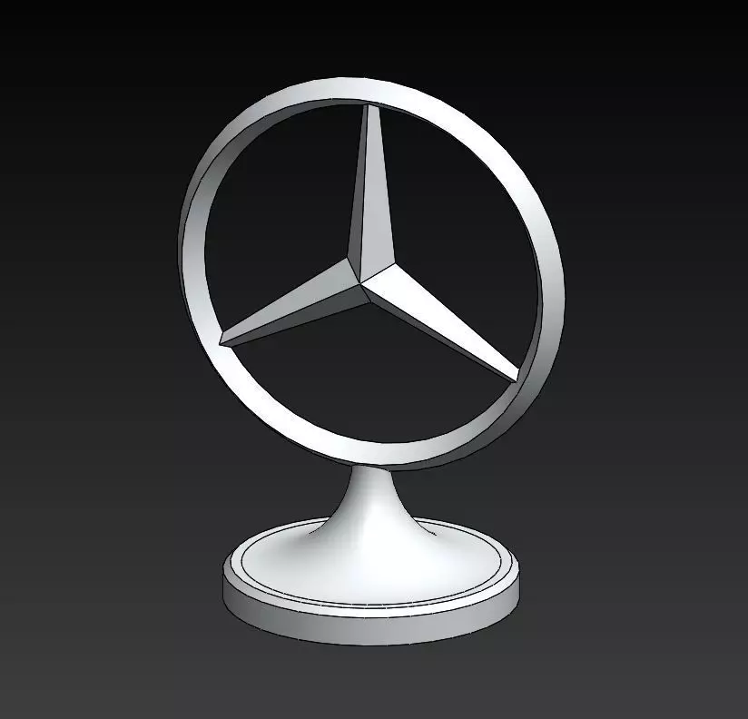 Mercedes-Benz Logo 3D model 3D printable | CGTrader