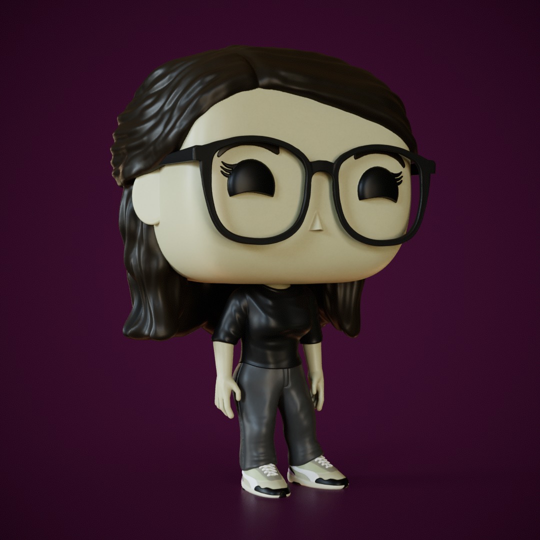 Custom pop Mujer 3D print model_2