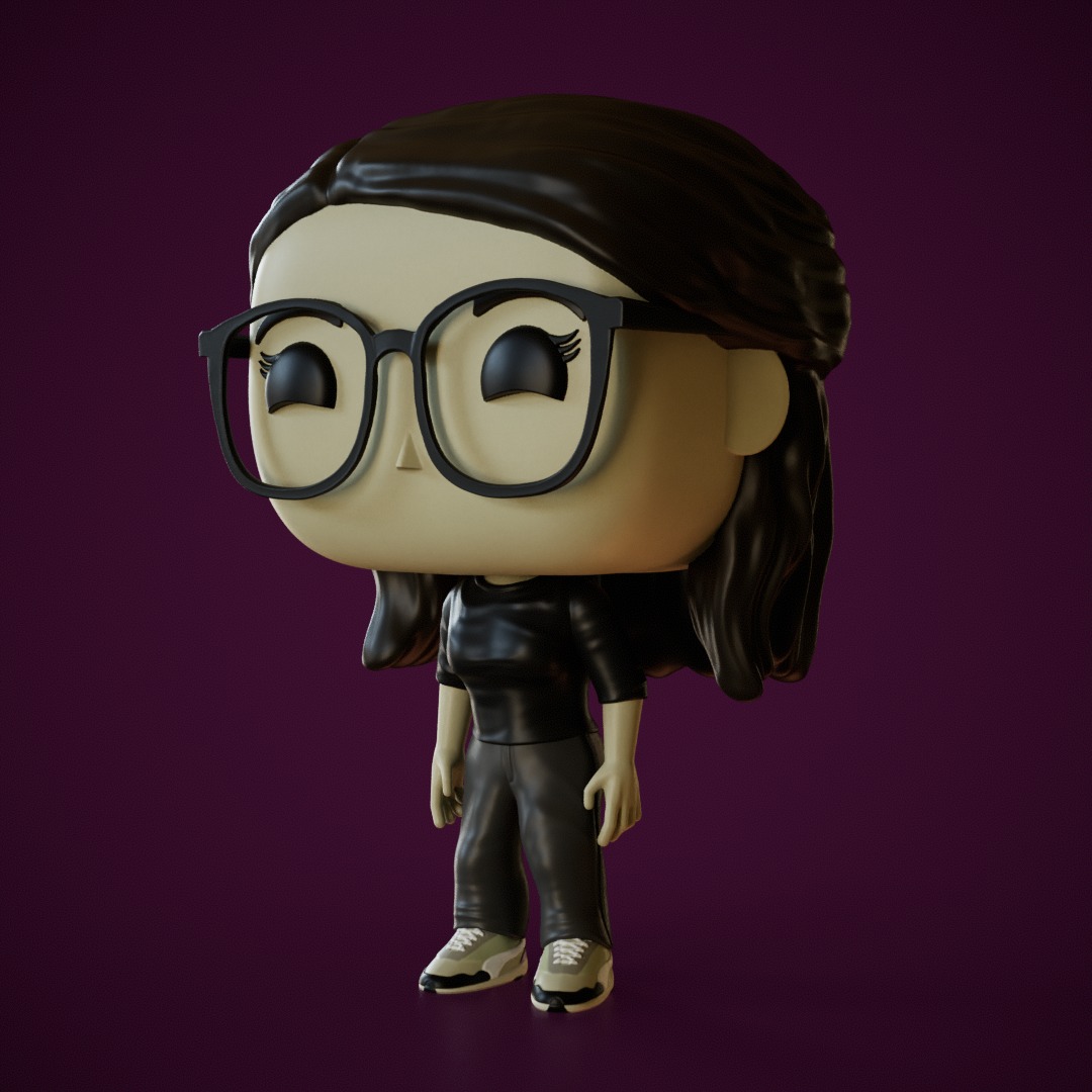 Custom pop Mujer 3D print model_1