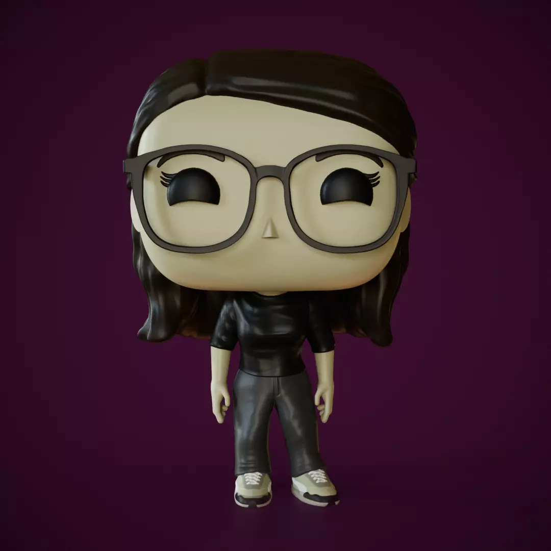 Custom pop Mujer 3D print model_0