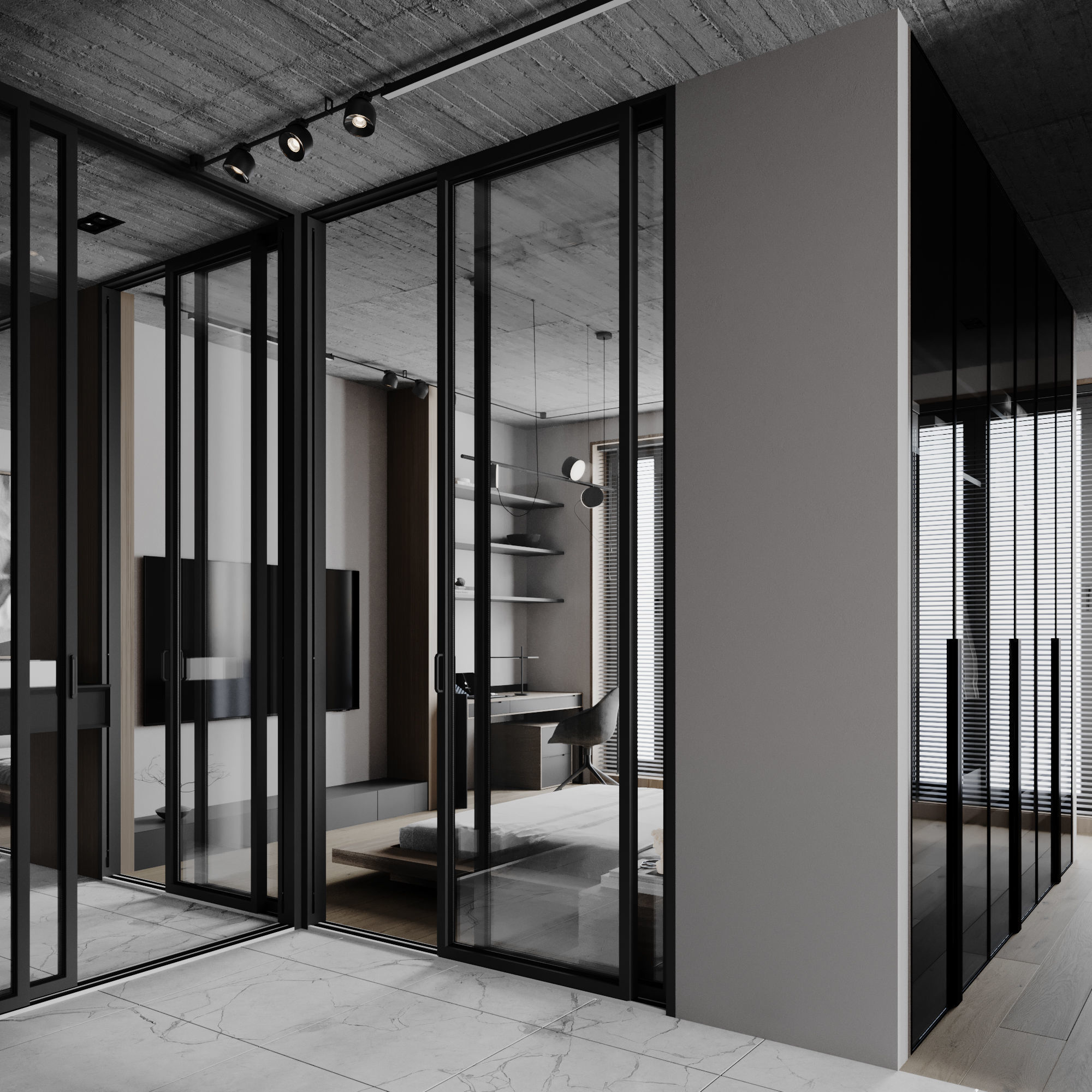 Cozy Apartment Low-poly 3D model_9